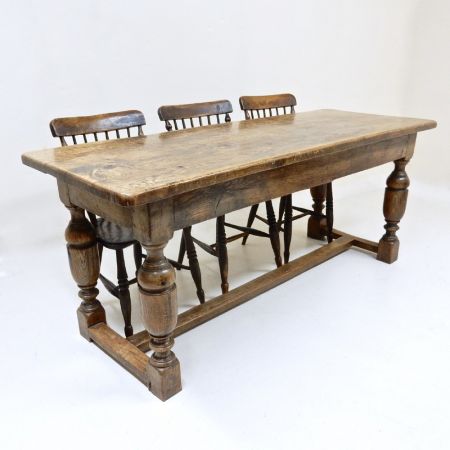 Antiker britischer Esstisch Eiche ca 1890