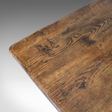 Antiker viktorianischer Esstisch Eiche britisch ca 1900