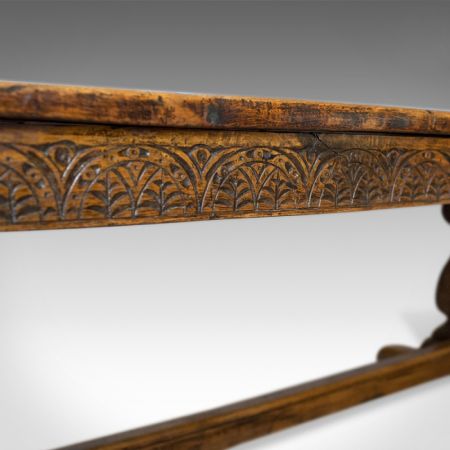 Antiker viktorianischer Esstisch Eiche britisch ca 1900