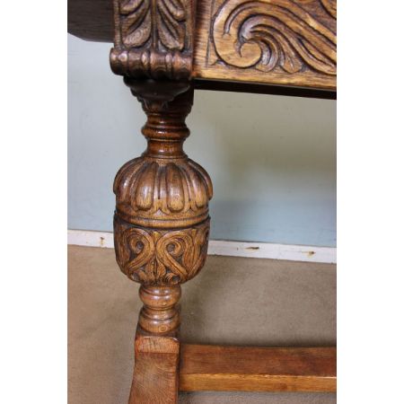 Antiker britischer Eichen Esstisch ca 1930