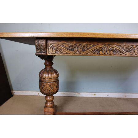 Antiker britischer Eichen Esstisch ca 1930