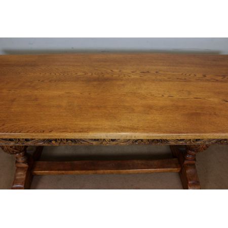 Antiker britischer Eichen Esstisch ca 1930