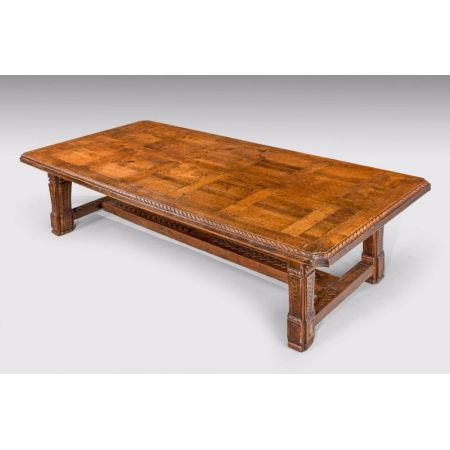 Antiker britischer Landhaus Esstisch Eiche ca 1890