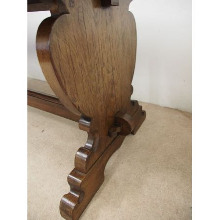 Antiker britischer Eichen Esstisch ca 1900