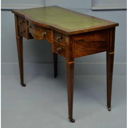 Antiker edwardianischer Sheraton Schreibtisch Palisander britisch ca 1890