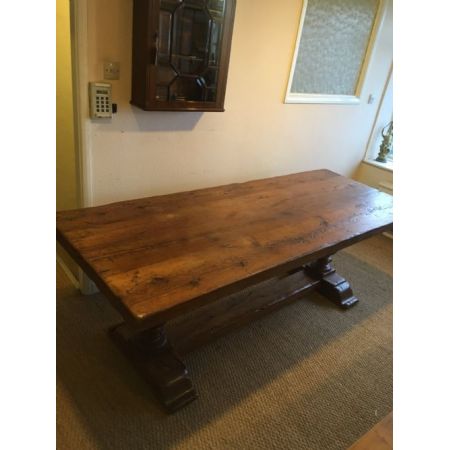 Antiker britischer Esstisch Eiche ca 1930