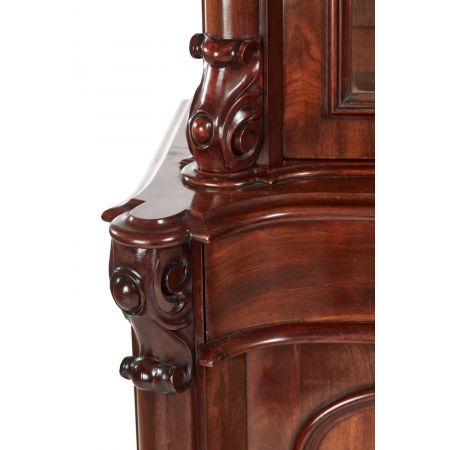 Viktorianischer antiker Mahagoni Bücherschrank englisch ca 1850