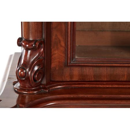 Viktorianischer antiker Mahagoni Bücherschrank englisch ca 1850