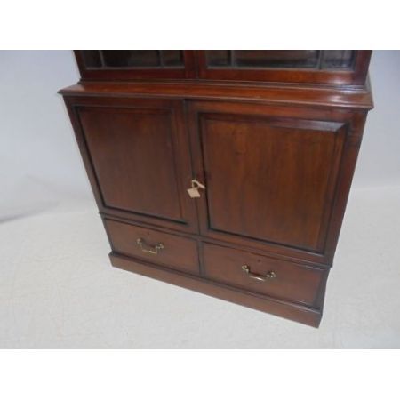 Antiker britischer Mahagoni Bücherschrank Regency ca 1820