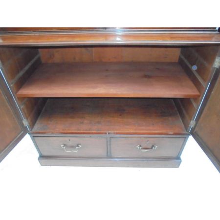 Antiker britischer Mahagoni Bücherschrank Regency ca 1820