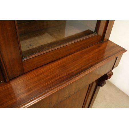 Viktorianischer Mahagoni Bücherschrank antik englisch ca 1870