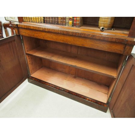 Viktorianischer antiker Mahagoni Bücherschrank ca 1860