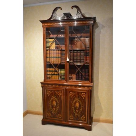 Antikes viktorianisches Mahagoni Bücherregal britisch ca 1860