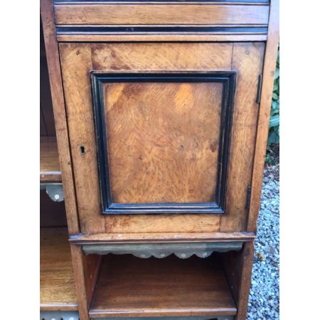 Viktorianisches antikes Landhaus Bücherregal Eiche ca 1880