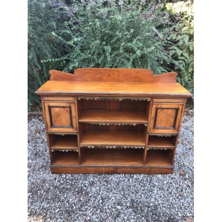 Viktorianisches antikes Landhaus Bücherregal Eiche ca 1880