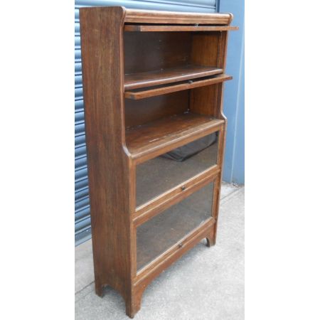 Antikes britisches Eichen Bücherregal ca 1920