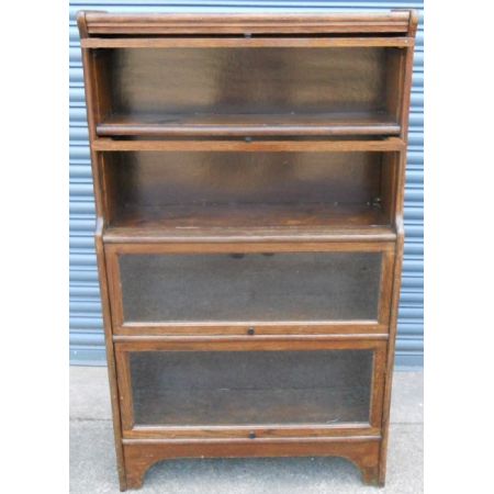 Antikes britisches Eichen Bücherregal ca 1920
