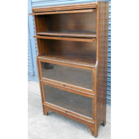 Antikes britisches Eichen Bücherregal ca 1920