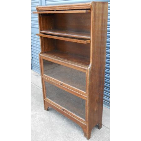 Antikes britisches Eichen Bücherregal ca 1920
