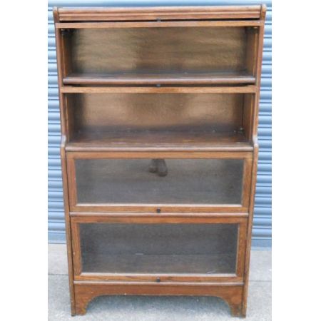 Antikes britisches Eichen Bücherregal ca 1920