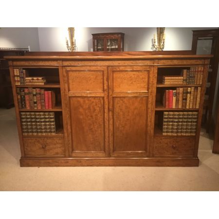 Antiker viktorianischer Mahagoni Bücherschrank englisch ca 1860