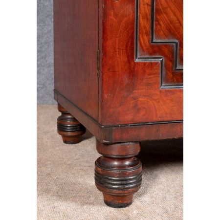 Georgianischer antiker Regency Bücherschrank Mahagoni ca 1810