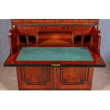 Georgianischer antiker Regency Bücherschrank Mahagoni ca 1810