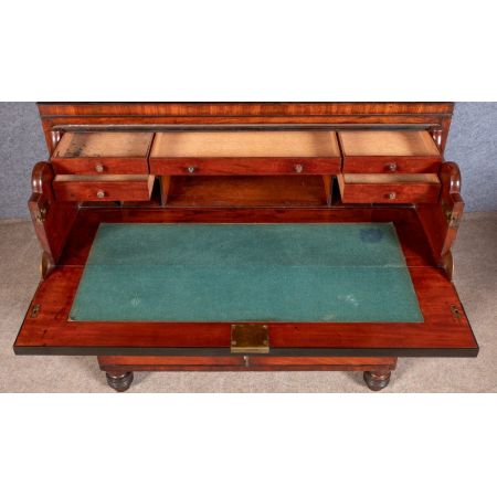 Georgianischer antiker Regency Bücherschrank Mahagoni ca 1810