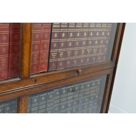 Antikes Globe Wernicke Bücherregal Eiche britisch ca 1900