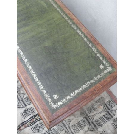 Viktorianischer antiker Eichen Mahagoni Schreibtisch ca 1860