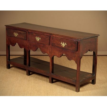 Georgianisches antikes Eichen Sideboard britisch ca 1780