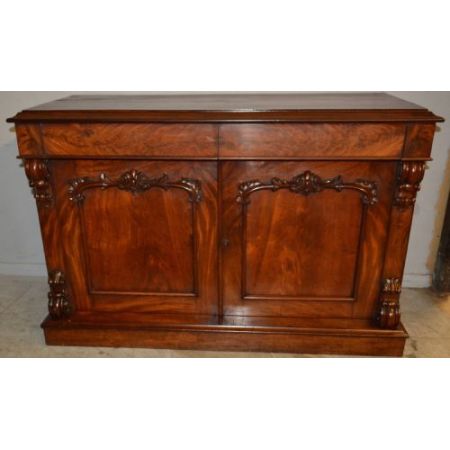 Viktorianisches antikes Mahagoni Sideboard britisch ca 1870