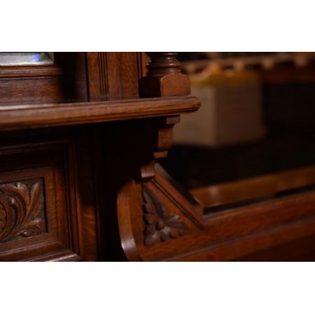 Edwardianisches antikes Eichen Sideboard englisch ca 1890