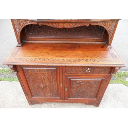 Viktorianisches antikes Eichen Sideboard britisch ca 1870