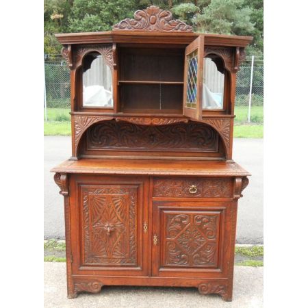 Viktorianisches antikes Eichen Sideboard britisch ca 1870