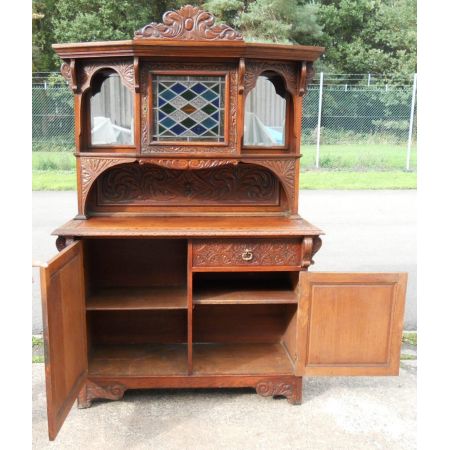 Viktorianisches antikes Eichen Sideboard britisch ca 1870