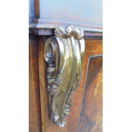 Englisches Nussbaum Sideboard original antik ca 1860