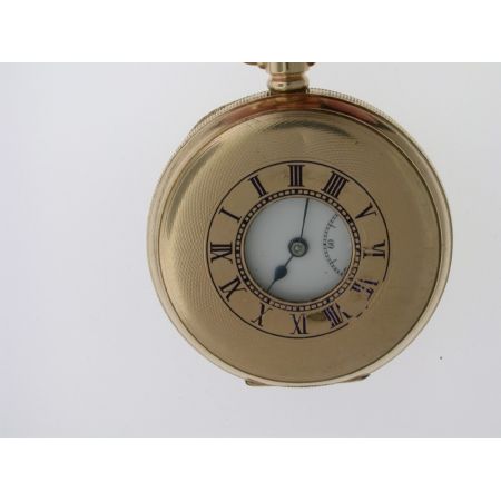 Antike Schweizer Taschenuhr Kettenuhr Gold ca 1920
