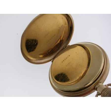 Antike Schweizer Taschenuhr Kettenuhr Gold ca 1920