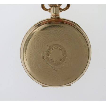 Antike Schweizer Taschenuhr Kettenuhr Gold ca 1920