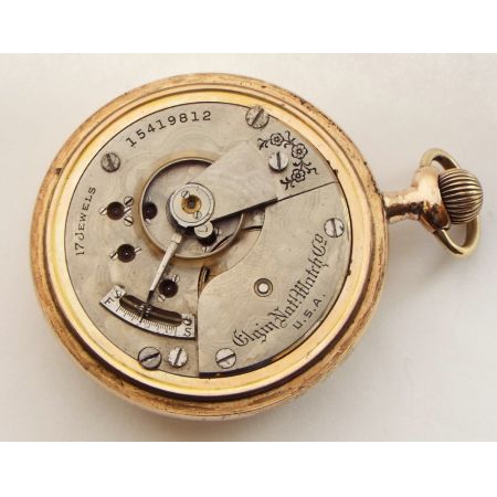 Antike englische Gold Taschenuhr Kettenuhr ca 1911