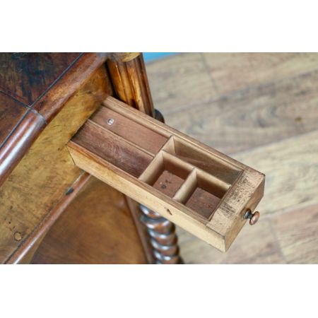 Viktorianischer antiker Davenport Schreibtisch Mahagoni Nussbaum britisch ca 1850