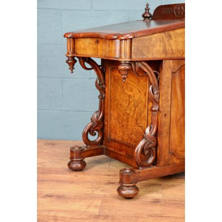 Viktorianischer antiker Davenport Schreibtisch Mahagoni Nussbaum britisch ca 1850