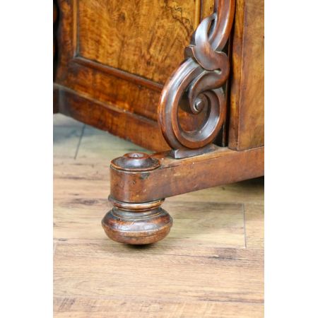 Viktorianischer antiker Davenport Schreibtisch Mahagoni Nussbaum britisch ca 1850