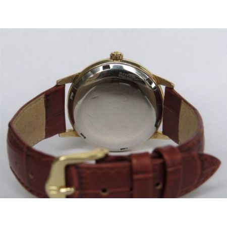 Antike Omega Herren Armbanduhr Uhr Leder Echtleder Gold ca 1959