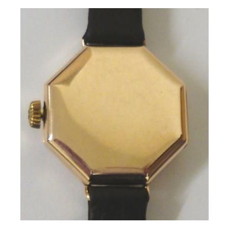 Antike Damen Vintage Rolex Armbanduhr Echtleder Gold Uhr englisch  ca 1920