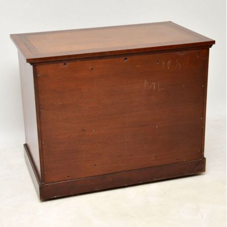 Antiker britischer Mahagoni Schreibtisch ca 1890