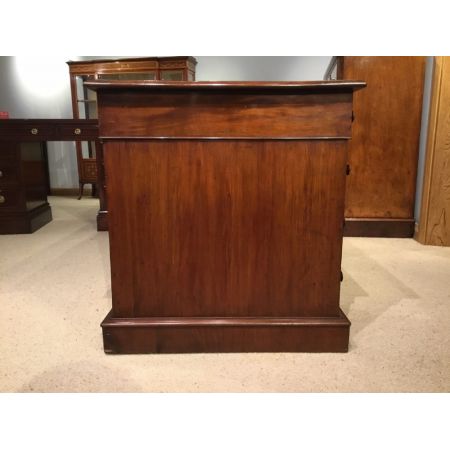 Viktorianischer antiker Mahagoni Schreibtisch englisch ca 1880