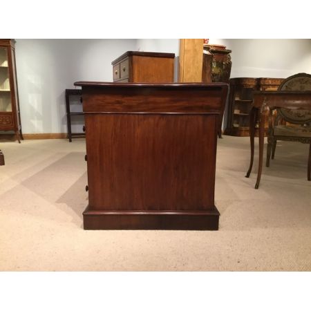 Viktorianischer antiker Mahagoni Schreibtisch englisch ca 1880