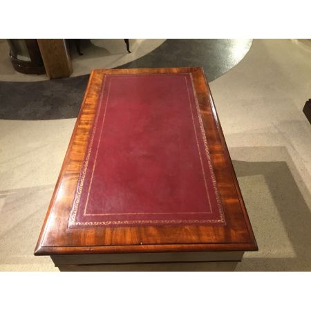 Viktorianischer antiker Mahagoni Schreibtisch englisch ca 1880